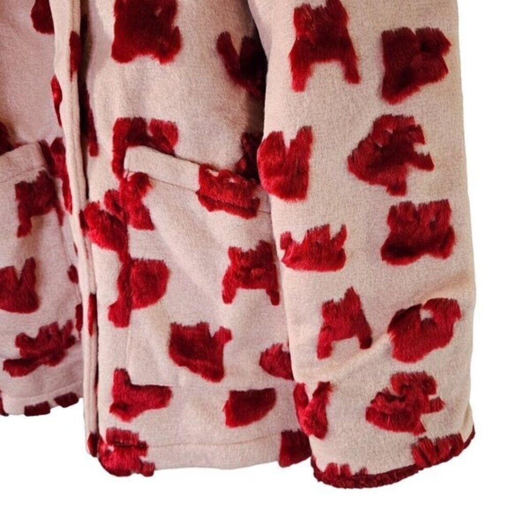 Glamorous Pink Abstract Coat - Picture 5 of 9